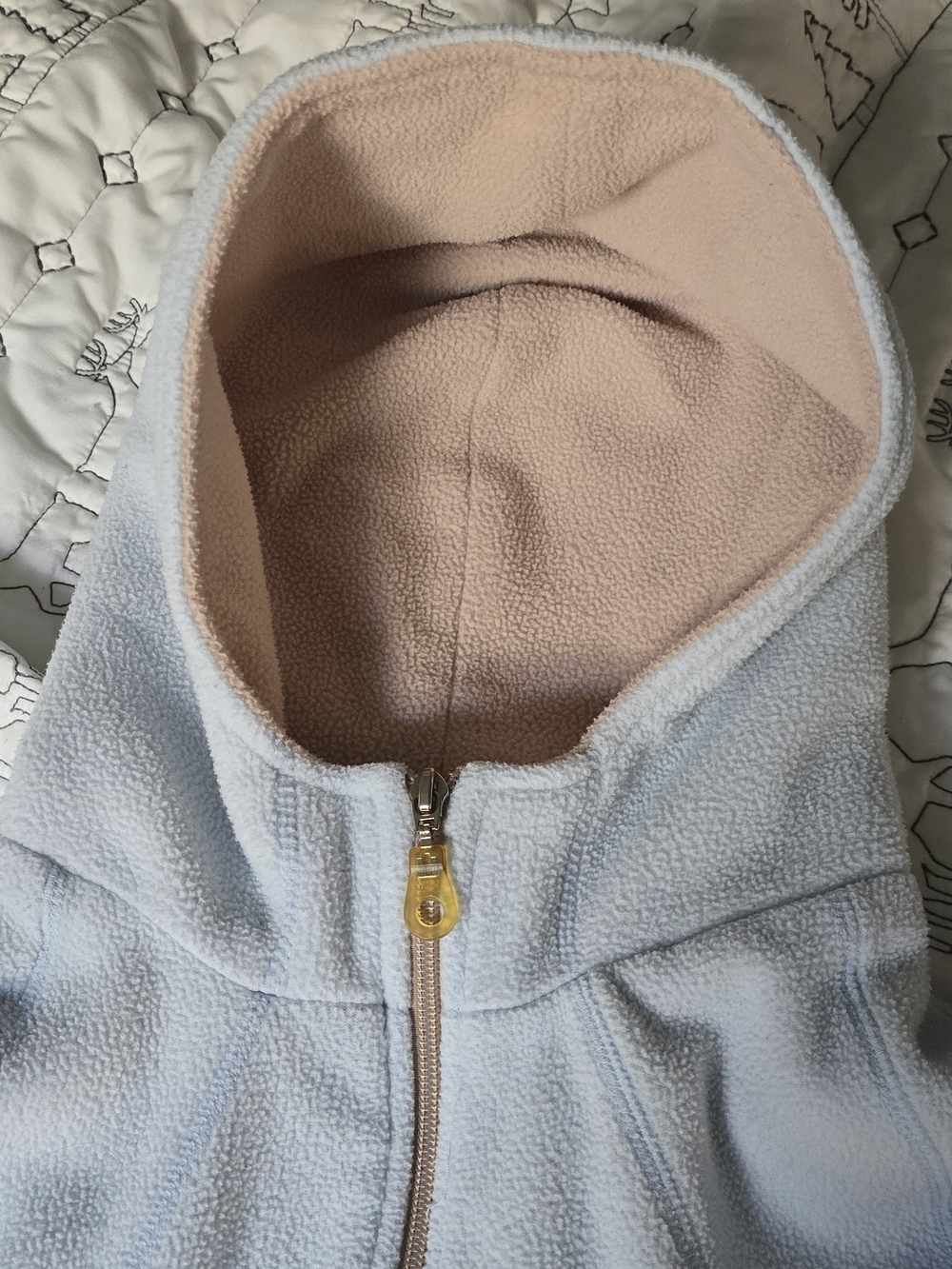 Arizona Jean Company Light Blue Teddy Zip-Up Hoodie - Picture 7 of 7